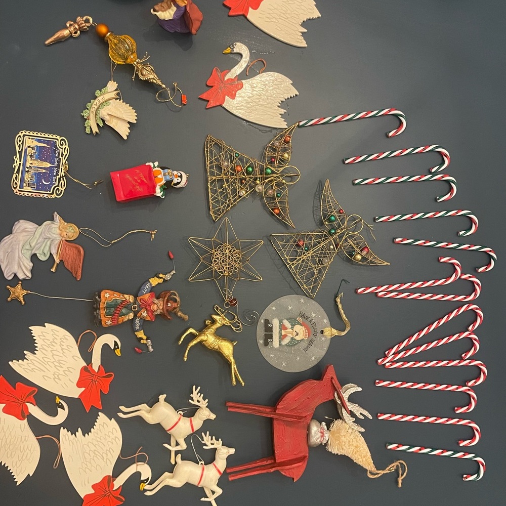 Vintage Lot of Christmas Ornaments-over 30 ornaments